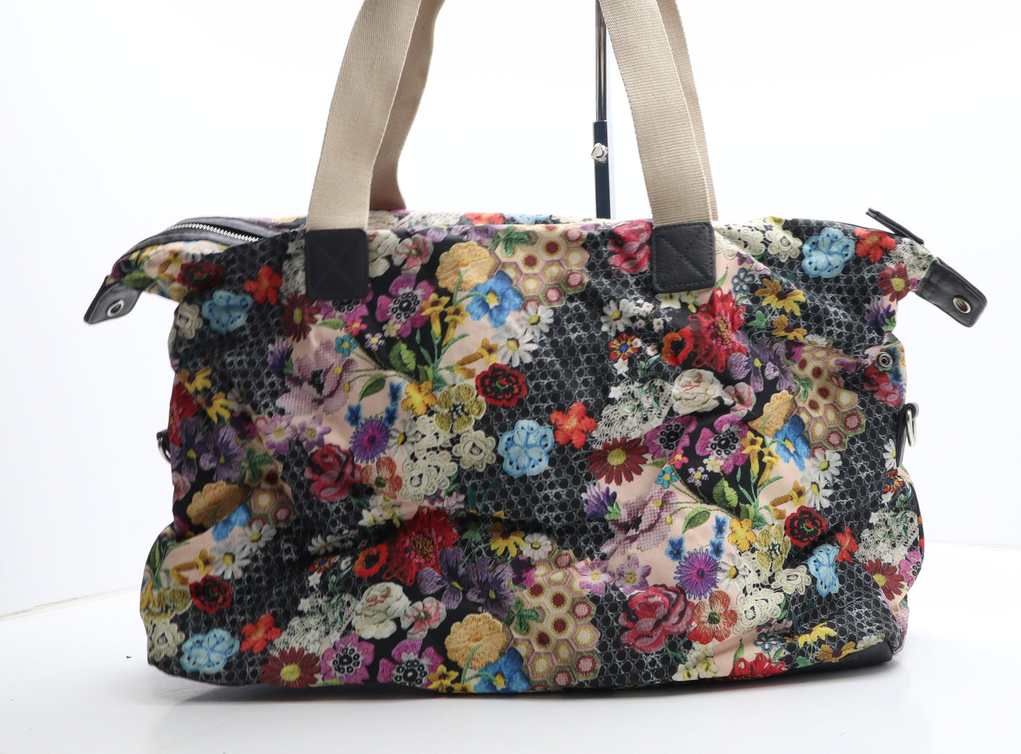 Paperchase Womens Multicoloured Floral Polyurethane Duffle Size Large