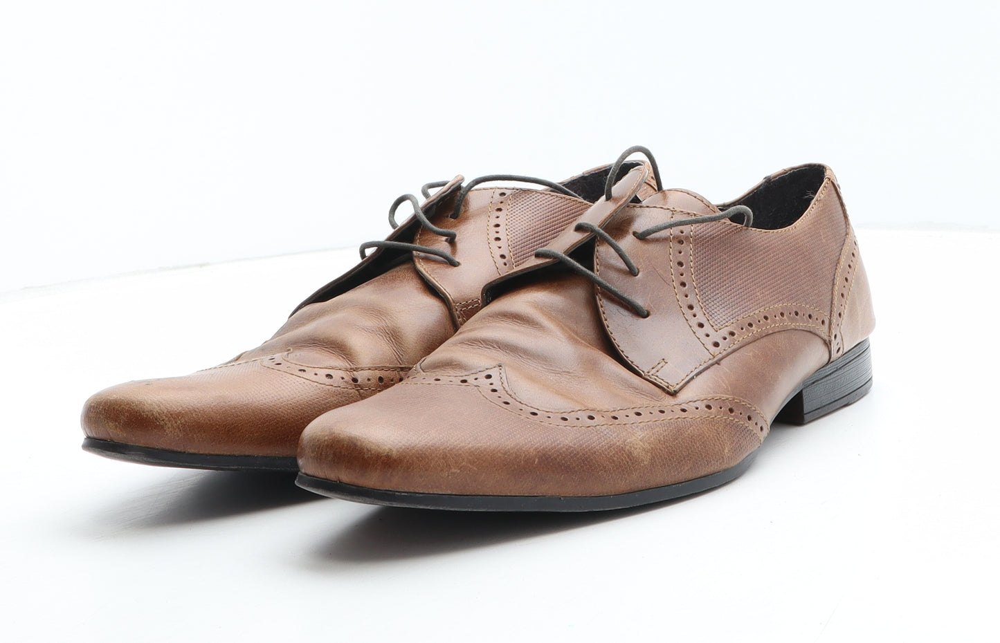 Taylor & Wright Mens Brown Leather Brogue Dress UK 10