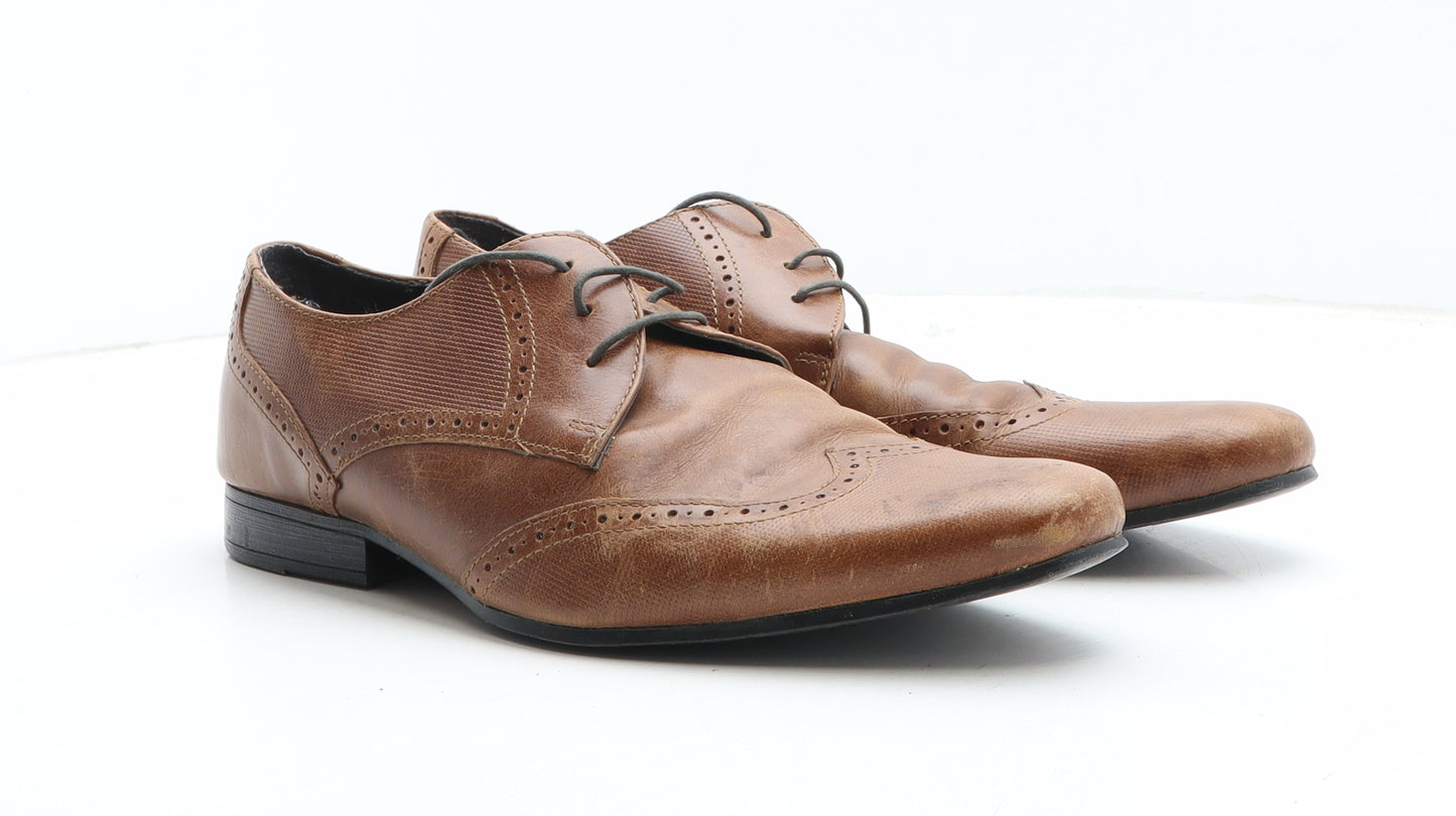 Taylor & Wright Mens Brown Leather Brogue Dress UK 10