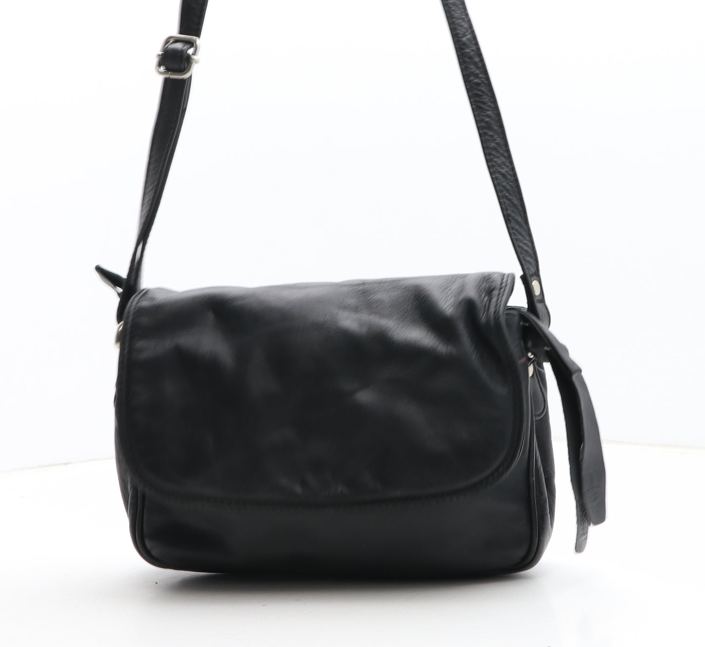 Clarks Womens Black Polyurethane Crossbody Size Small