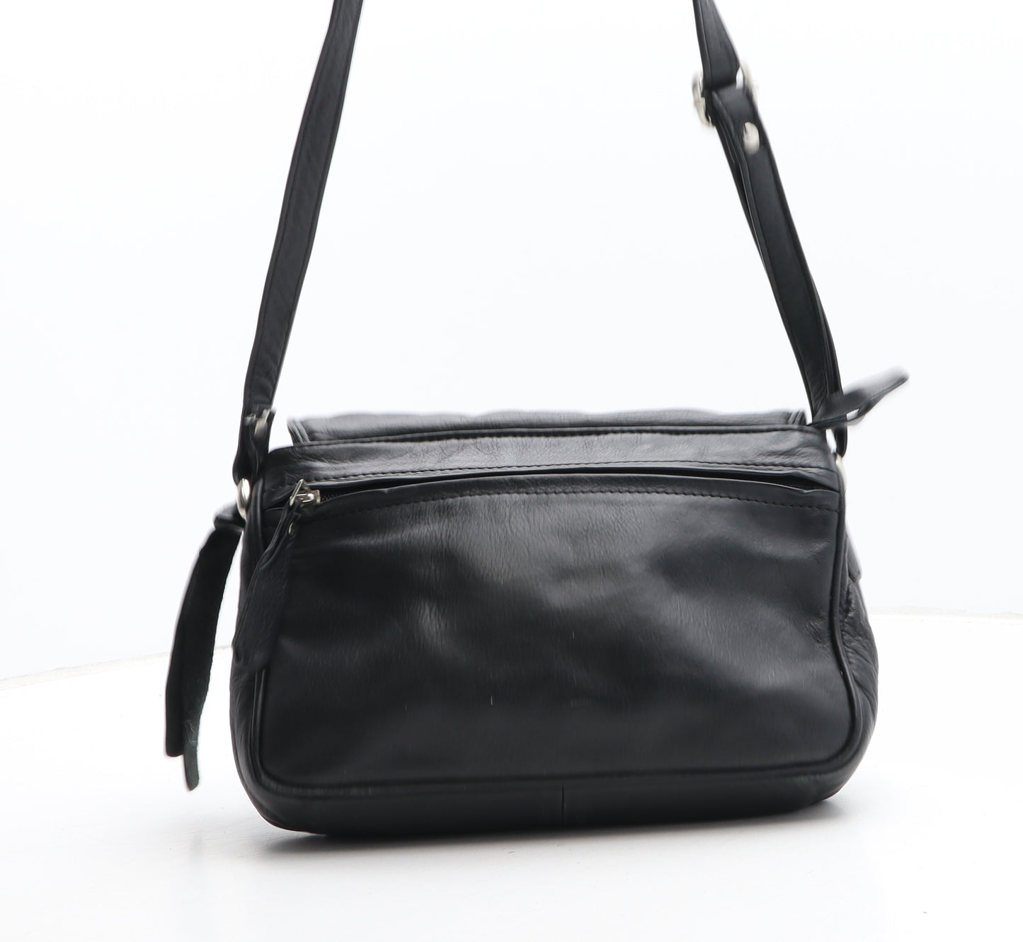 Clarks Womens Black Polyurethane Crossbody Size Small