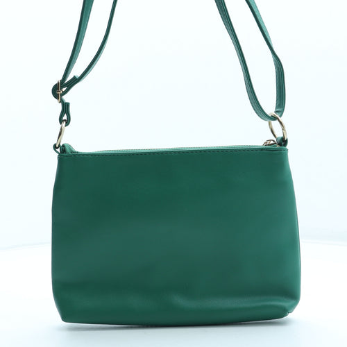 Matalan Womens Green Polyurethane Shoulder Bag Size Small