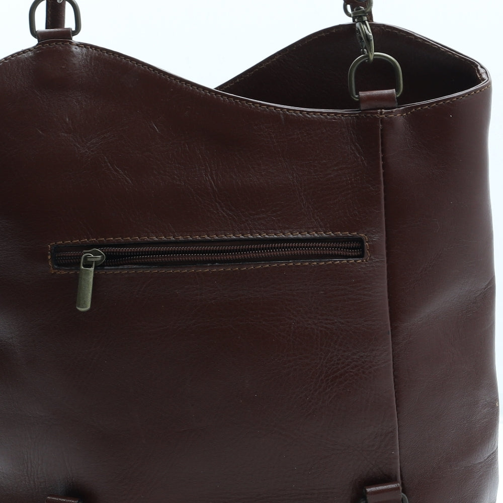Sac Mode Womens Brown Leather Backpack Size Medium