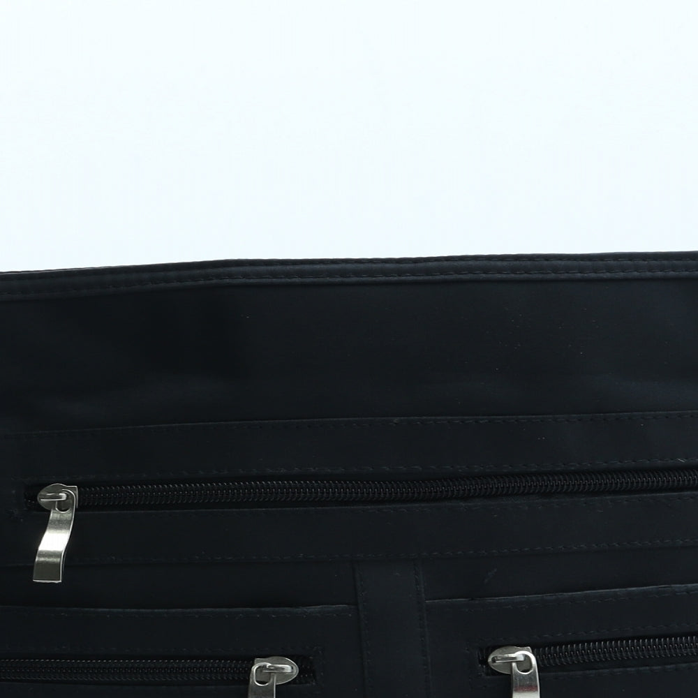 Preworn Womens Black Polyester Crossbody Size Medium