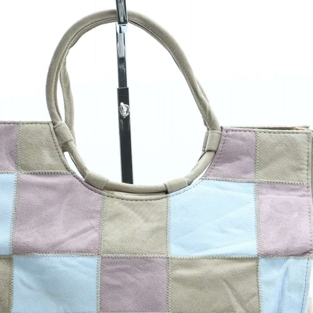 Preworn Womens Multicoloured Geometric Leather Top Handle Bag Size Large