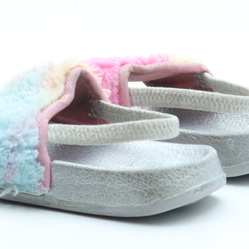 Preworn Girls Multicoloured Polyester Slider Sandal UK 6