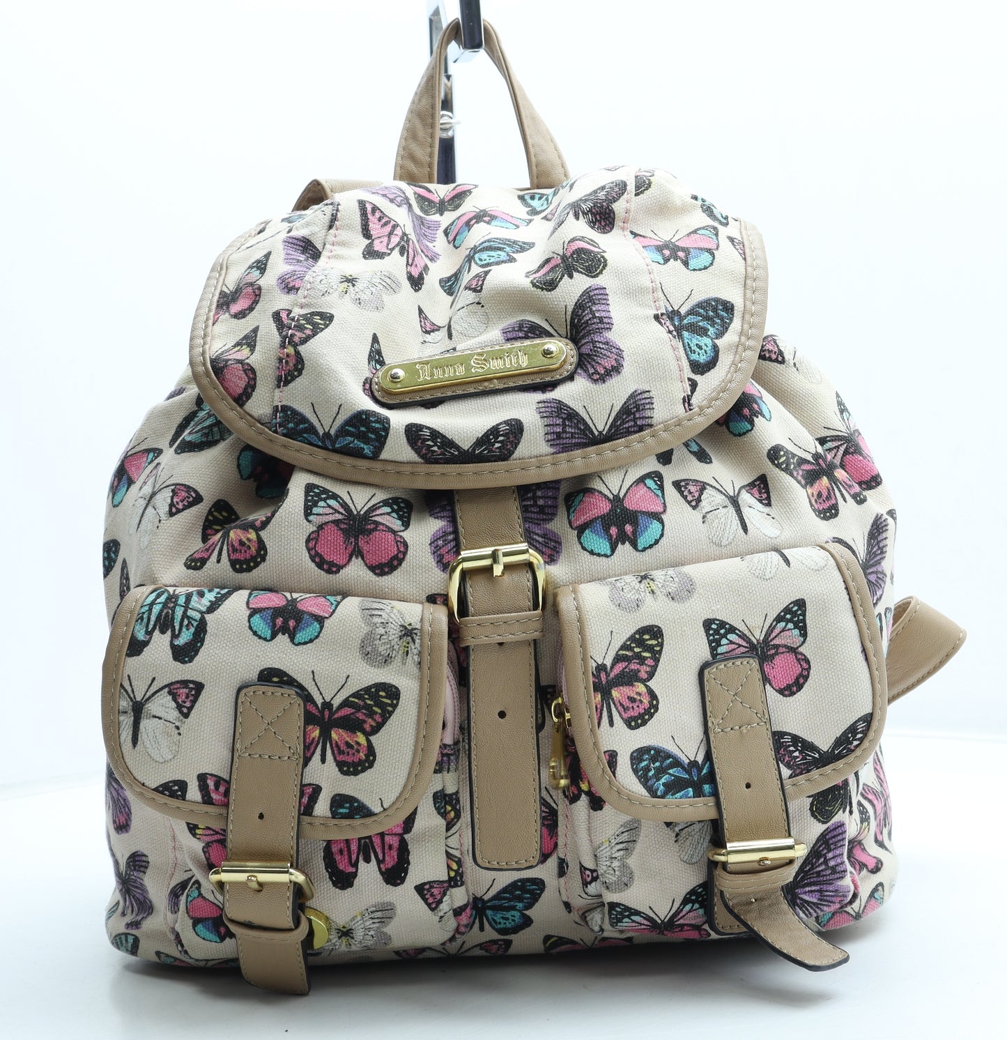 Anna Smith Womens Multicoloured Geometric Polyester Belt Bag & Waist Pack Size Large - Butterfly Pattern