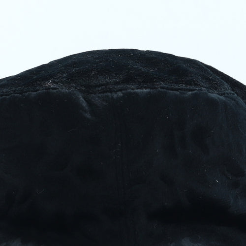 Preworn Womens Black Polyester Cloche One Size