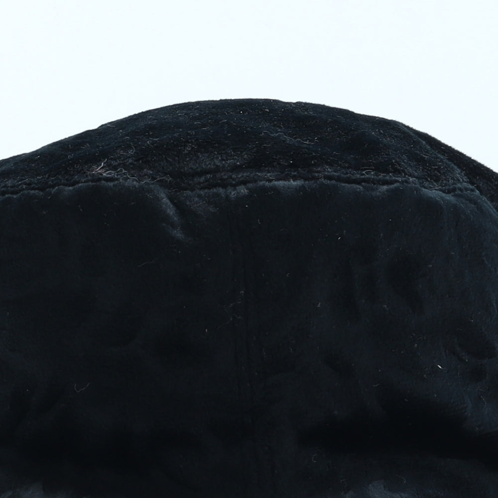 Preworn Womens Black Polyester Cloche One Size