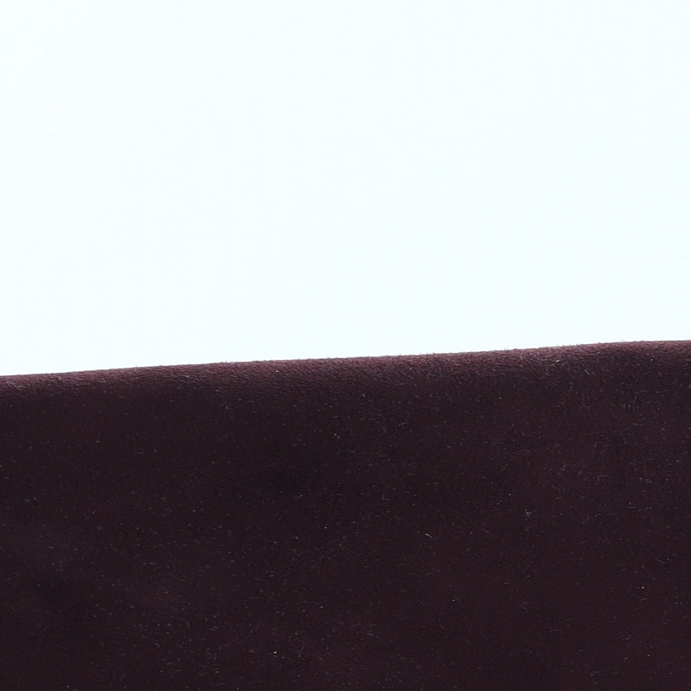 Preworn Womens Purple Polyurethane Clutch Size Small