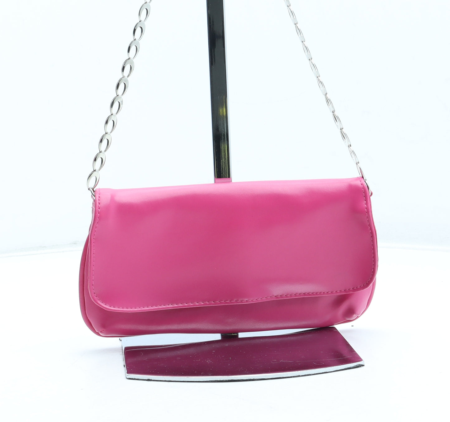 Dolcis Womens Pink Polyurethane Clutch Size Small