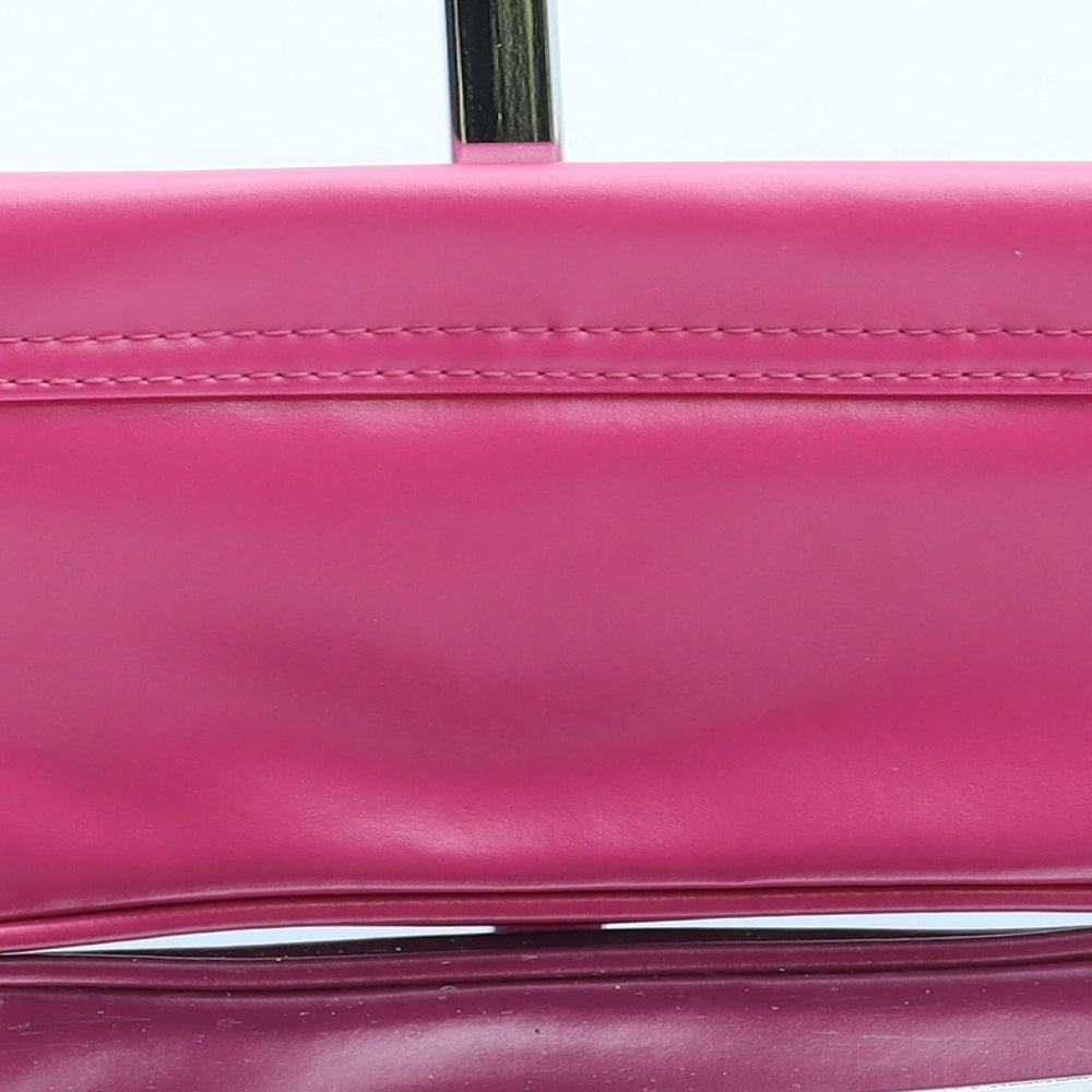 Dolcis Womens Pink Polyurethane Clutch Size Small