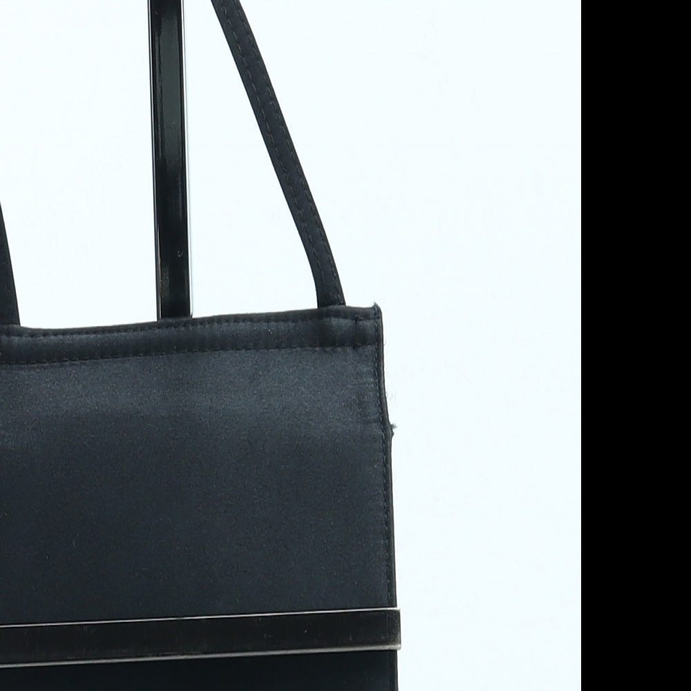 Preworn Womens Black Polyester Top Handle Bag Size Small