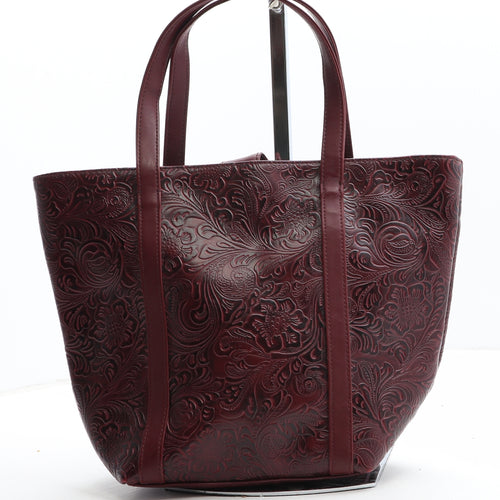 Victoria's Secret Womens Purple Geometric Polyurethane Top Handle Bag Size Small