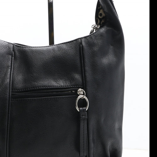 Debenhams Womens Black Polyurethane Crossbody Size Medium