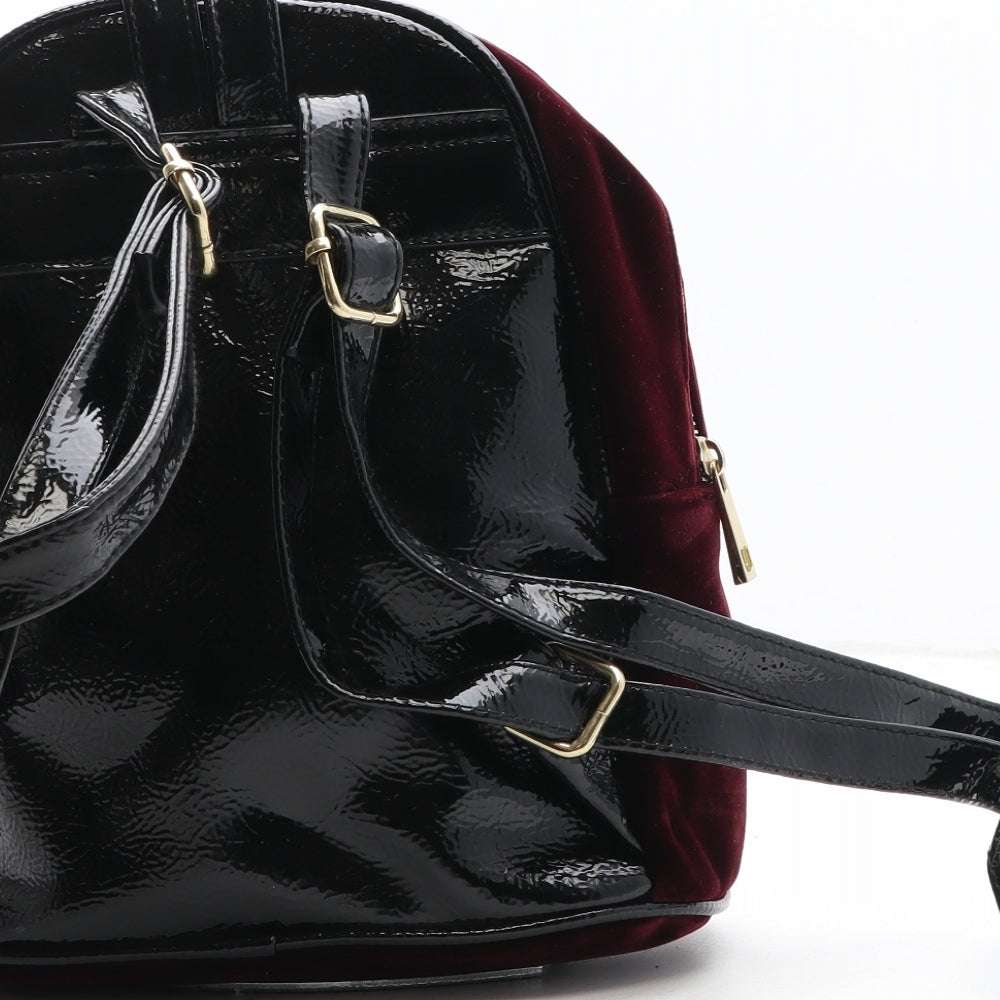 F&F Womens Purple Polyester Backpack Size Small