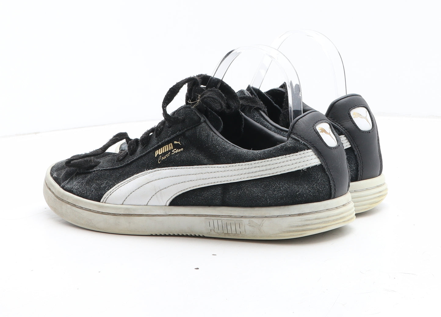 PUMA Mens Black Suede Trainer UK 8