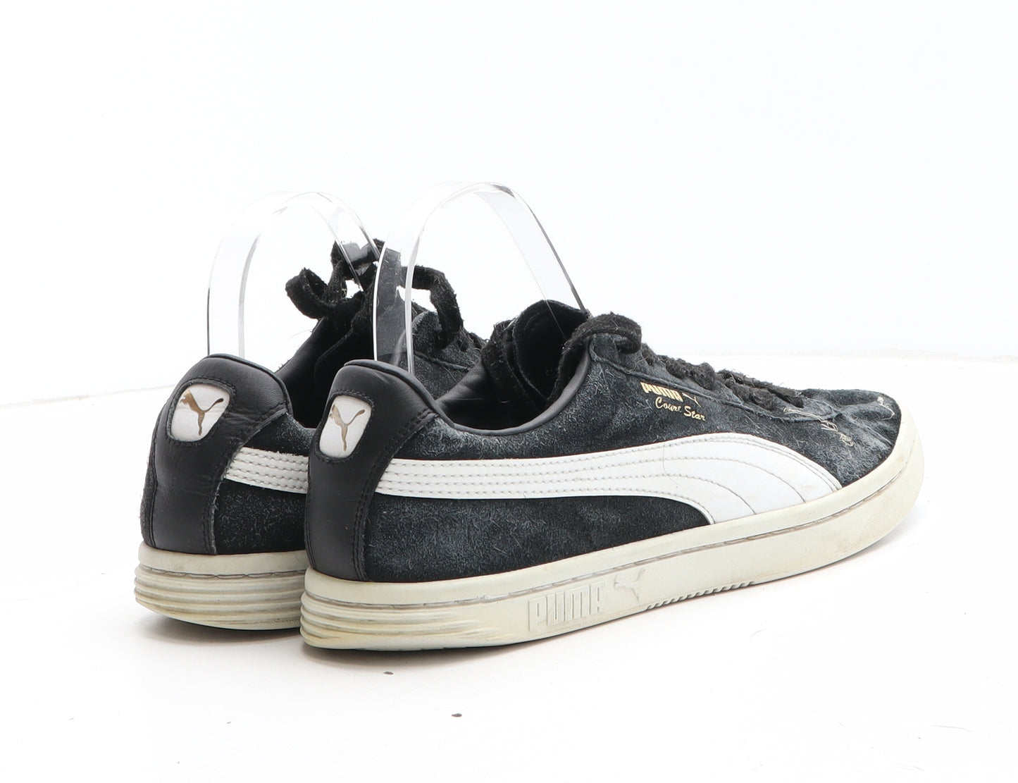 PUMA Mens Black Suede Trainer UK 8
