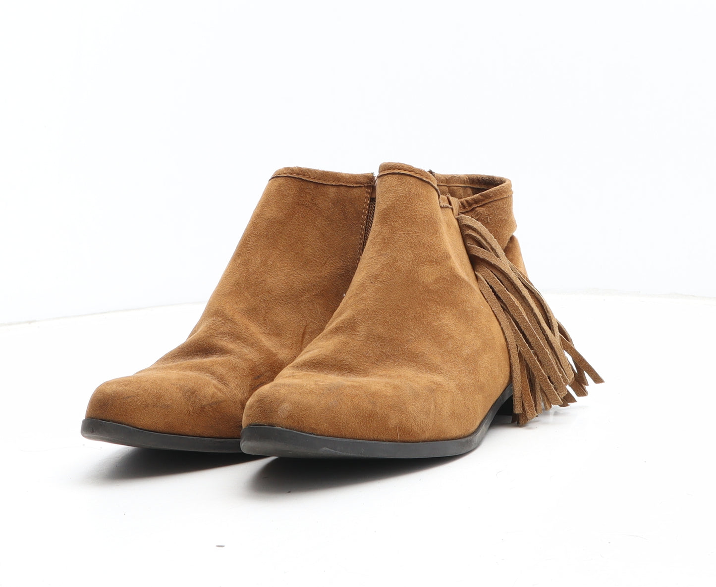 Fiore Womens Brown Synthetic Bootie Boot UK