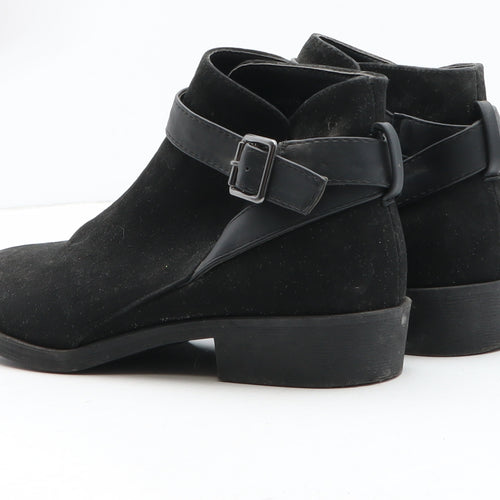 New Look Womens Black Synthetic Bootie Boot UK