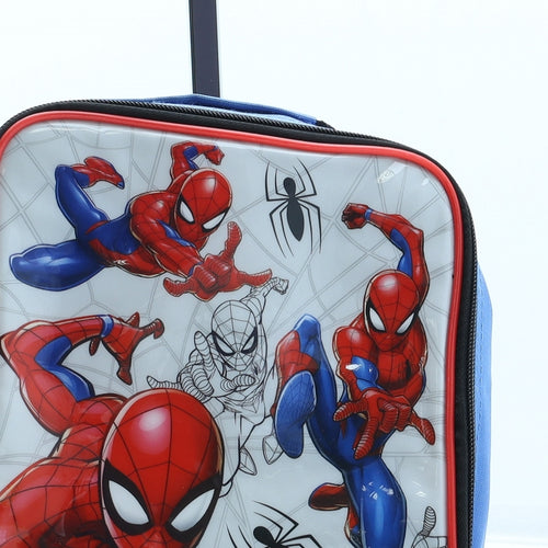 Spiderman Boys Multicoloured Geometric Polyester Top Handle Bag Size Small Zip