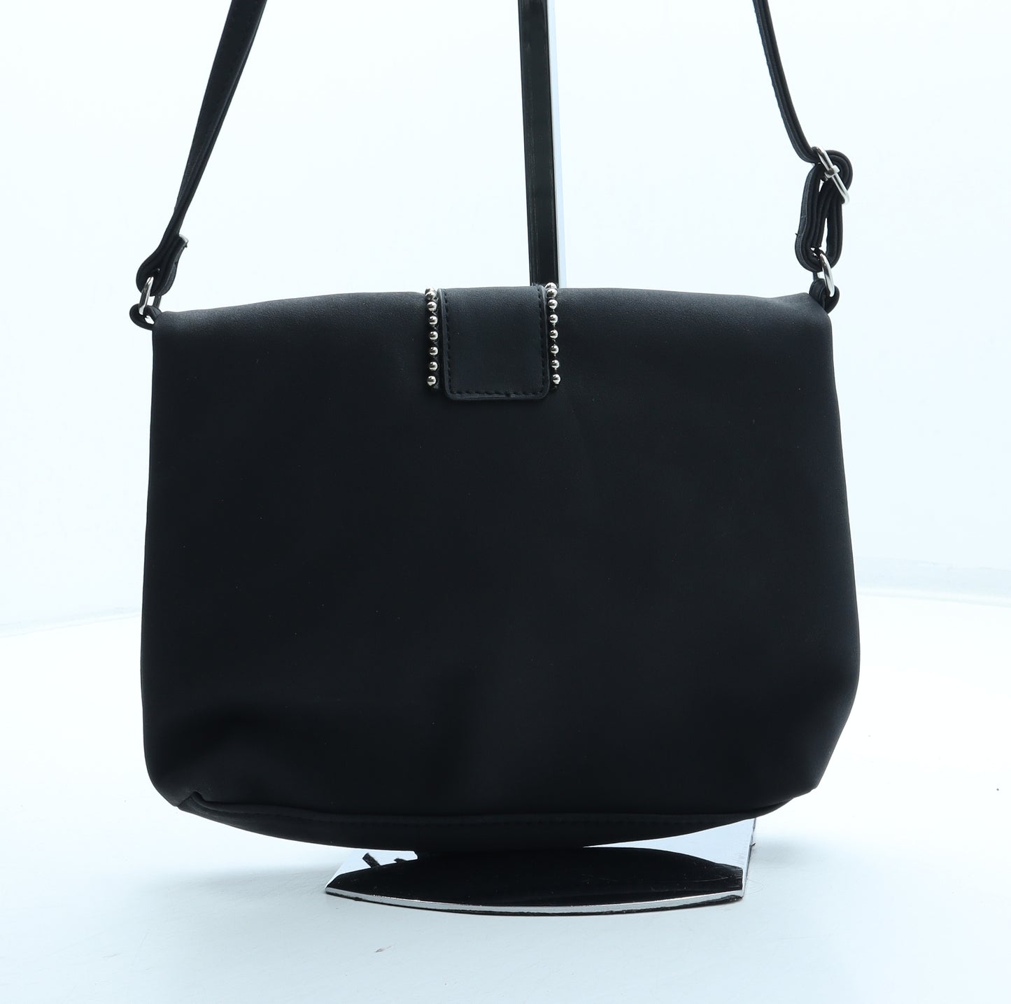Preworn Womens Black Polyester Crossbody Size Small