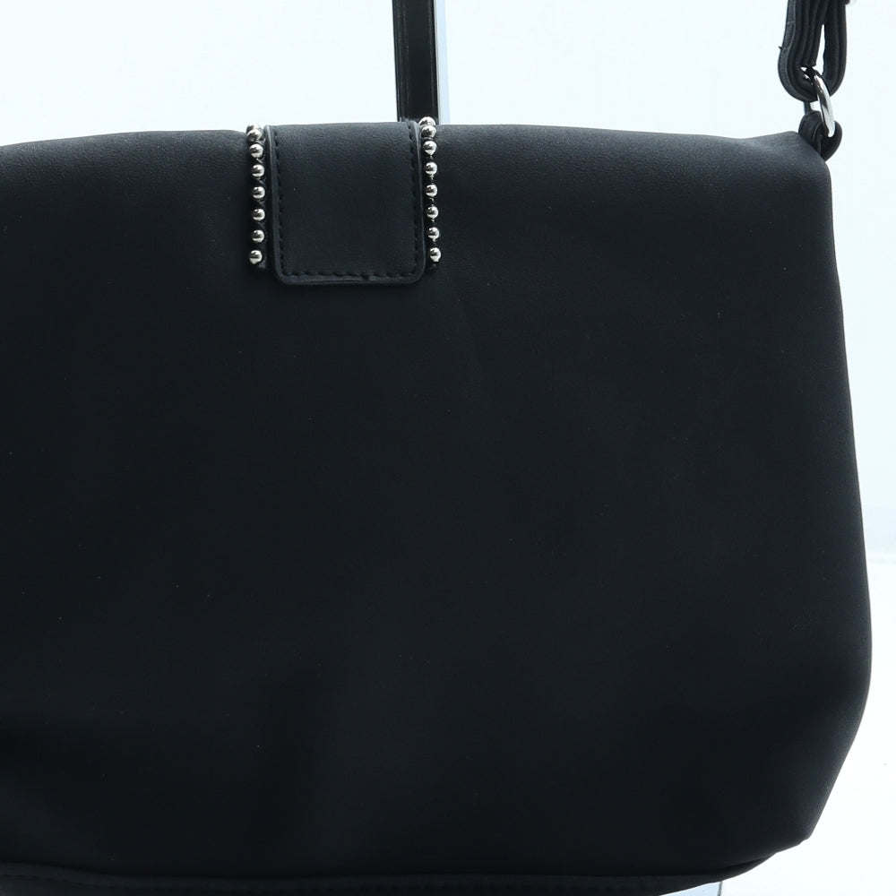 Preworn Womens Black Polyester Crossbody Size Small