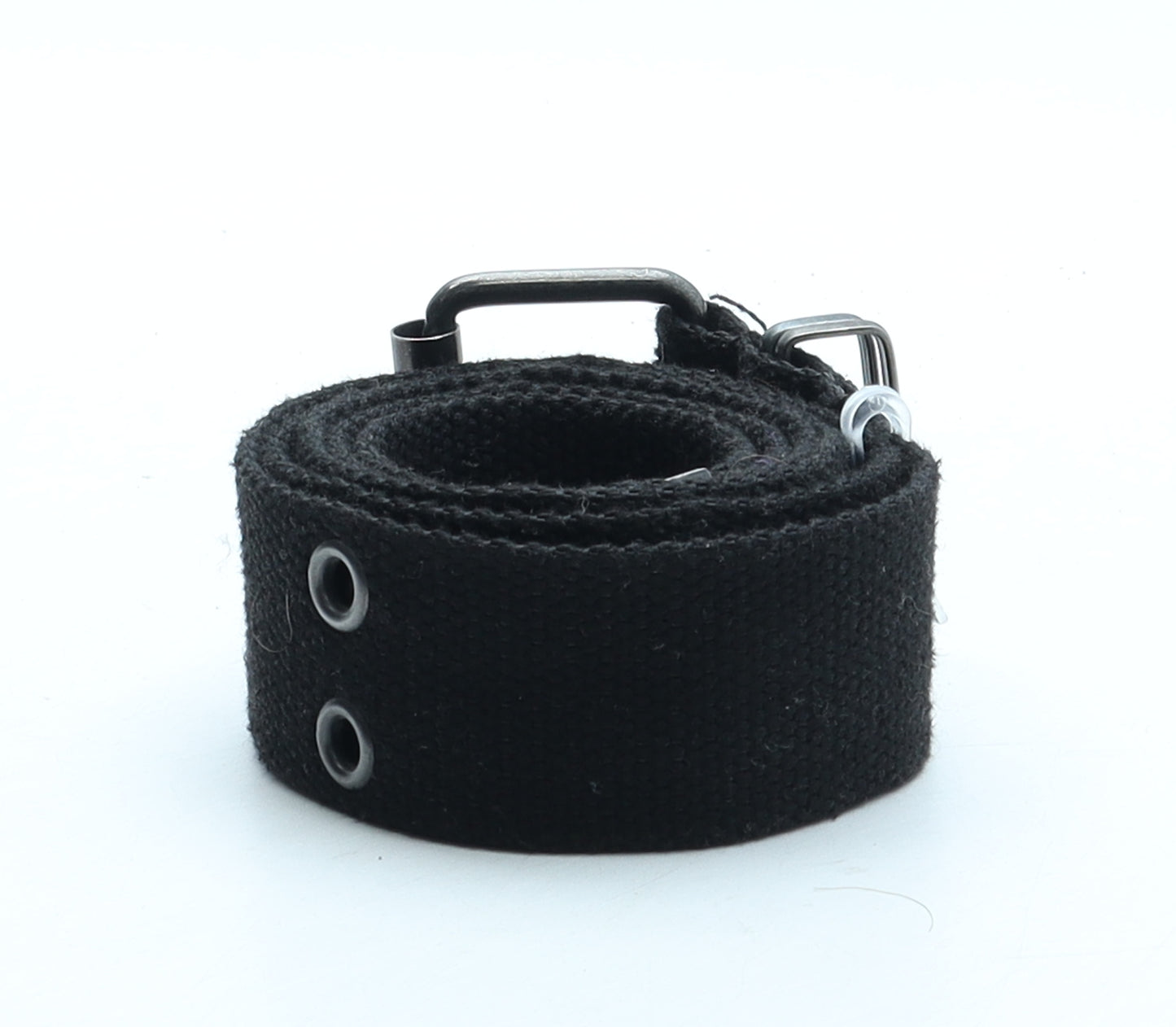 Preworn Mens Black Solid Polyester Braided/Woven Belt Belt Size M