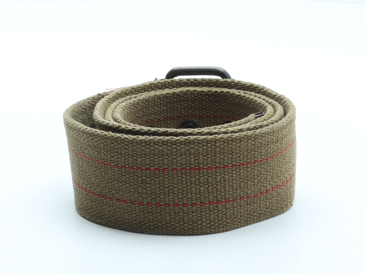 Preworn Mens Brown Solid Polyester Braided/Woven Belt Belt One Size