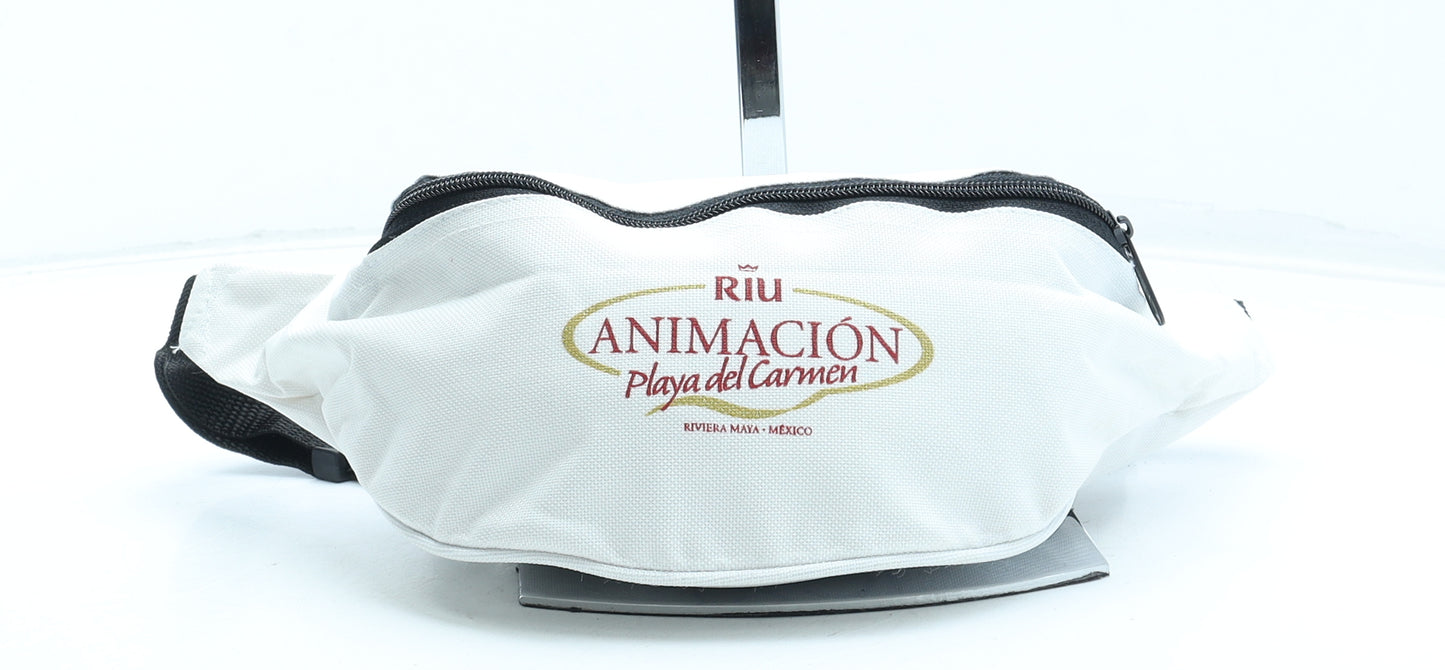 Riu Womens White Logo Polyester Belt Bag & Waist Pack Size Small