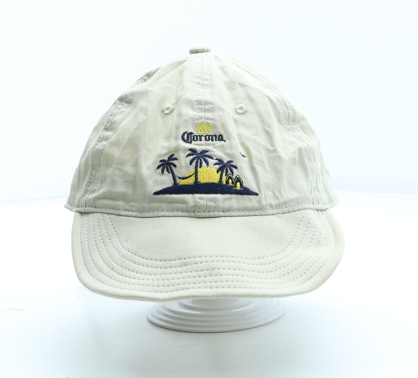Corona Mens Beige Polyester Snapback Size Adjustable