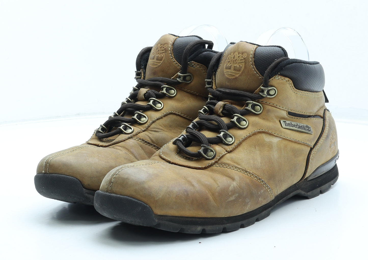 Timberland Mens Brown Leather Combat Boot UK 8.5 42.5
