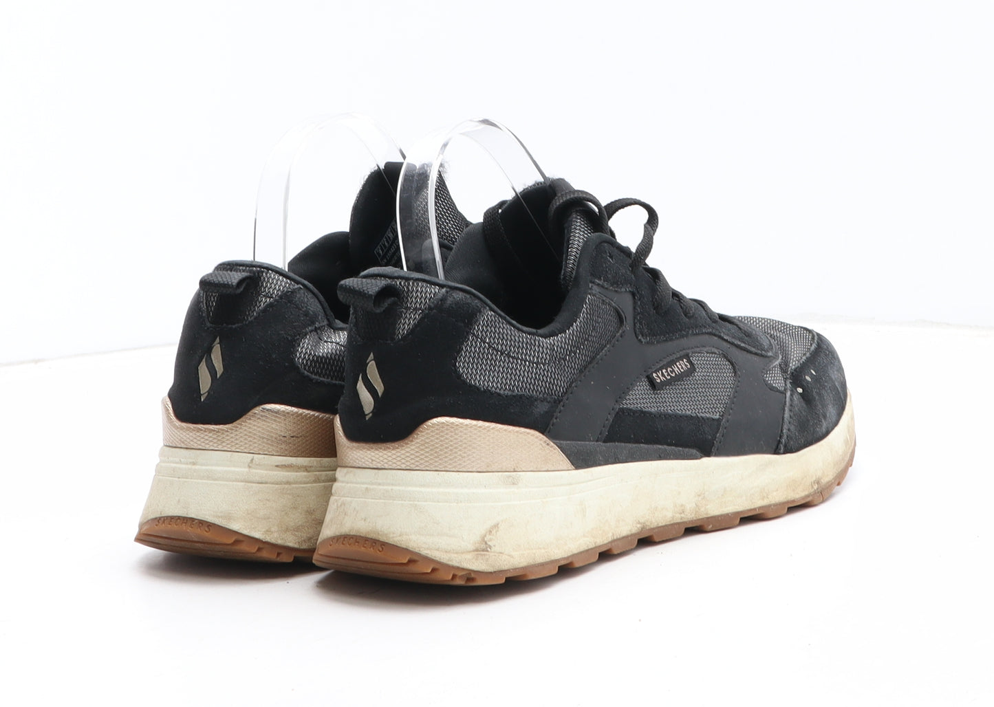 Skechers Womens Black Synthetic Trainer UK
