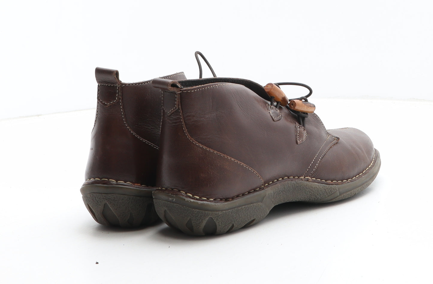 Moshulu Womens Brown Synthetic Bootie Boot UK - Toggle Closure