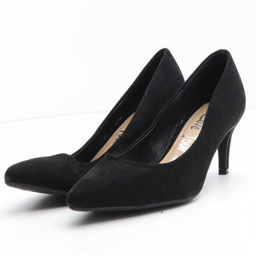 George Womens Black Synthetic Court Heel UK