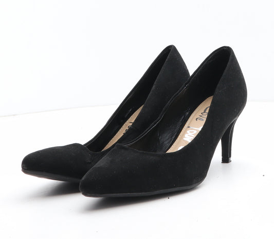 George Womens Black Synthetic Court Heel UK