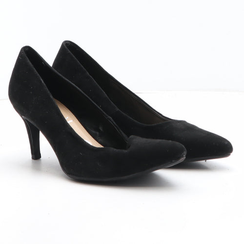 George Womens Black Synthetic Court Heel UK