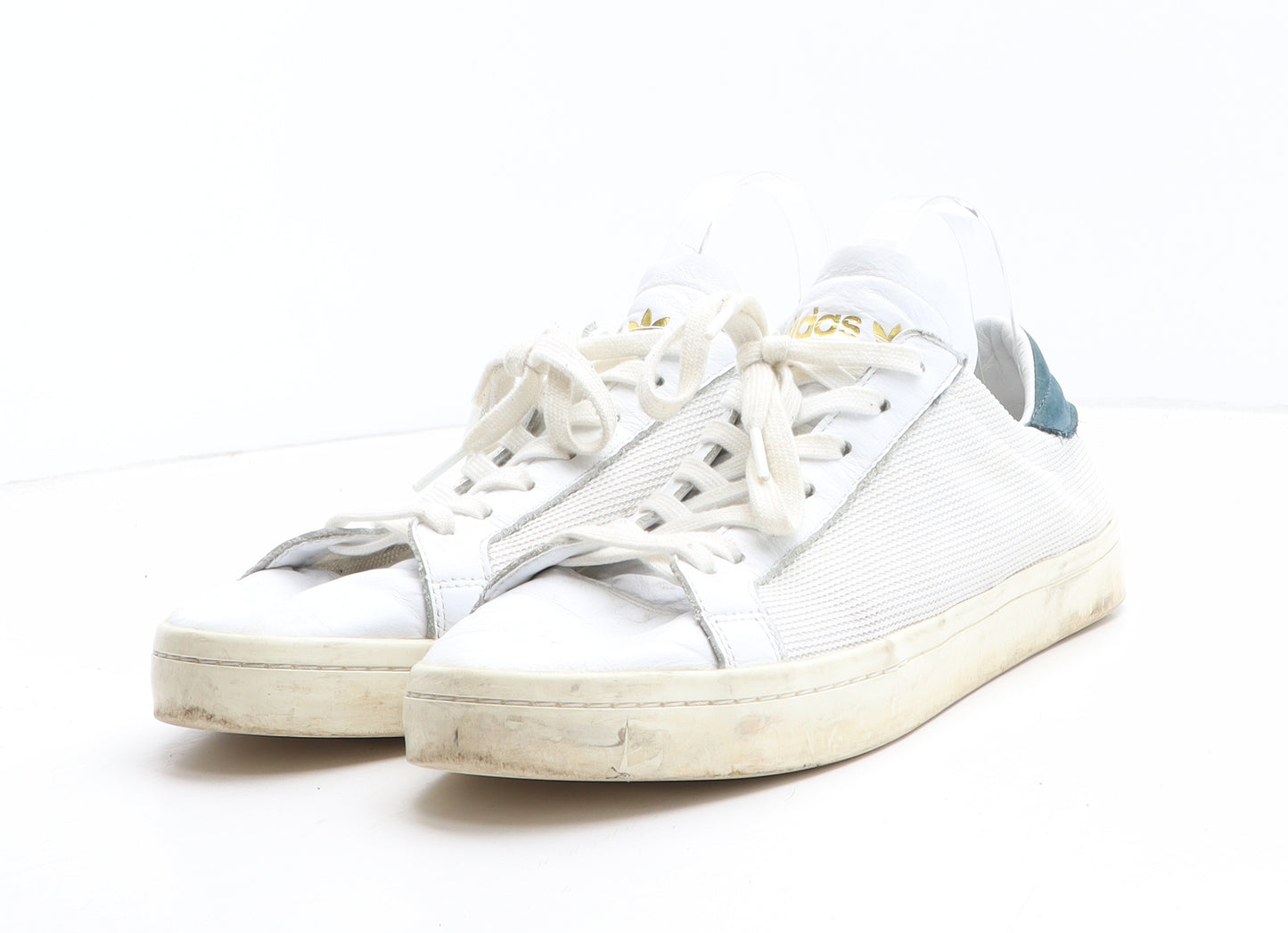 adidas Mens White Synthetic Trainer UK 11