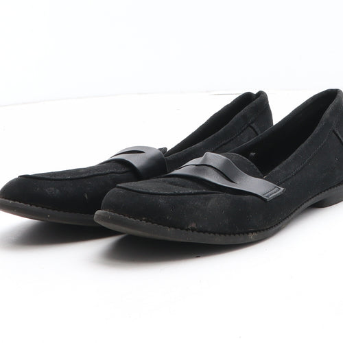 F&F Womens Black Synthetic Flat UK