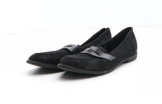 F&F Womens Black Synthetic Flat UK