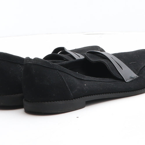 F&F Womens Black Synthetic Flat UK