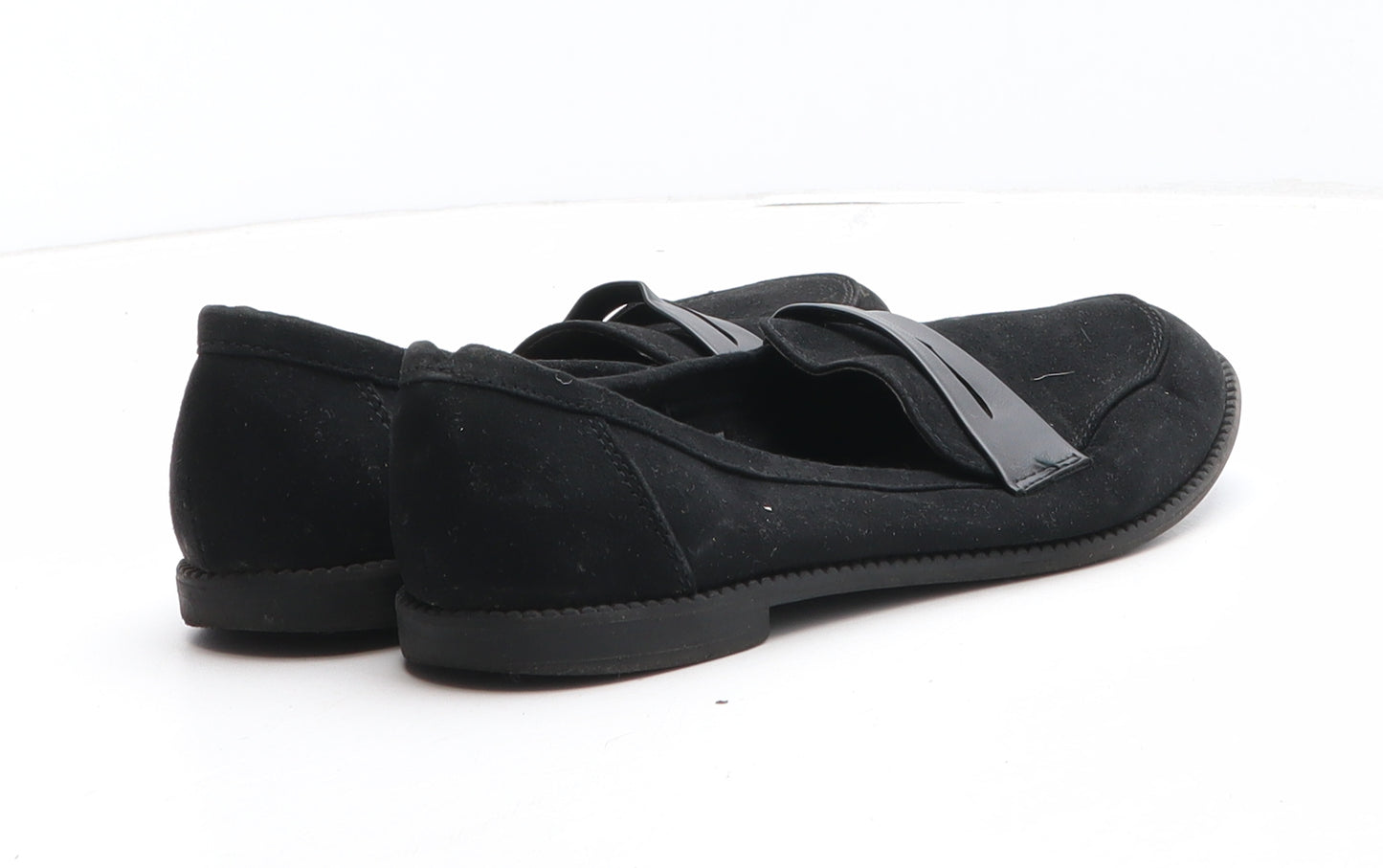 F&F Womens Black Synthetic Flat UK