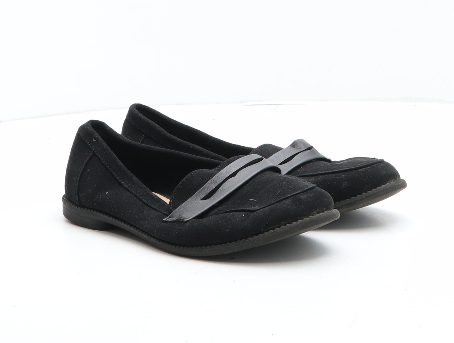F&F Womens Black Synthetic Flat UK
