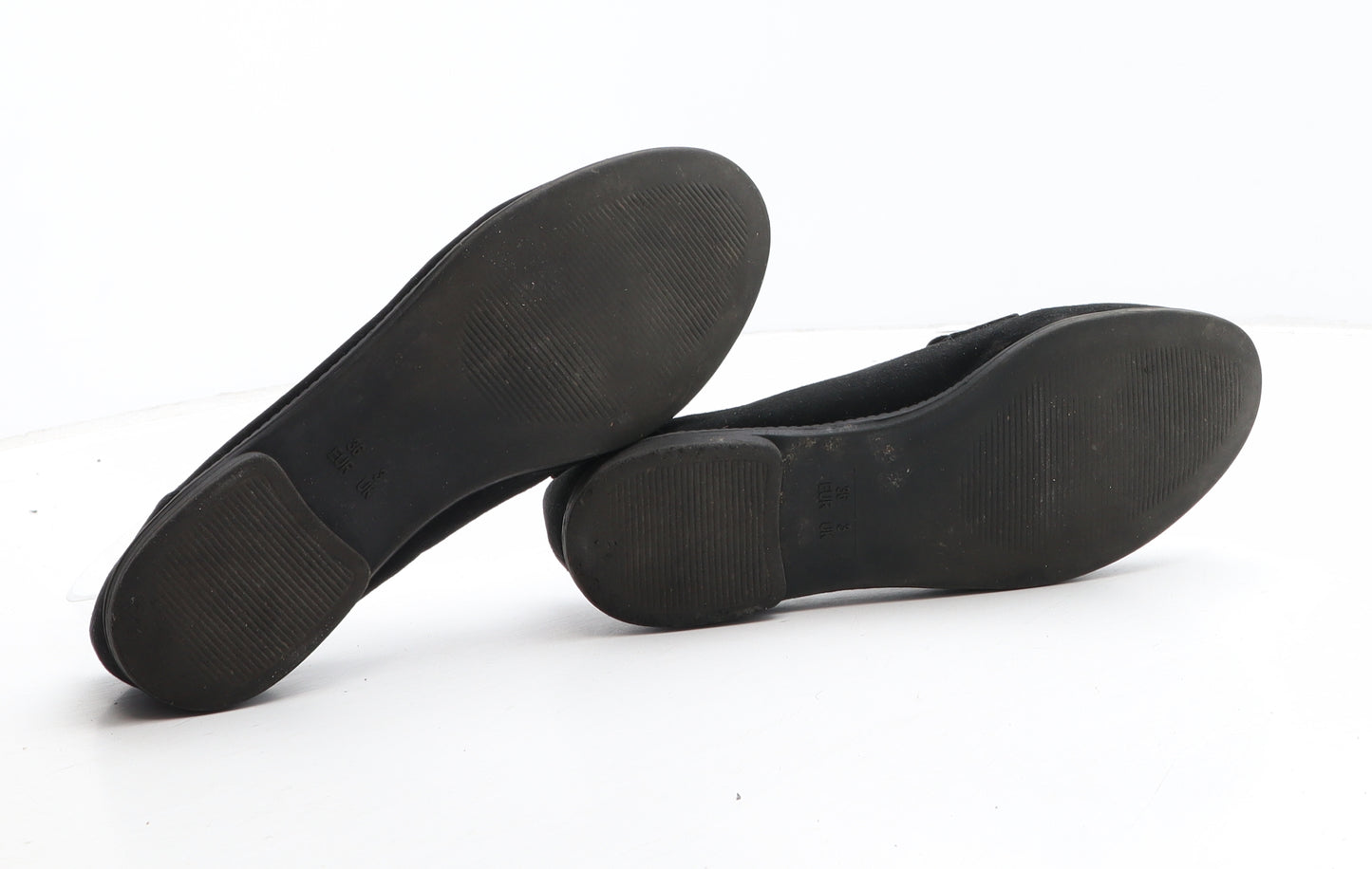 F&F Womens Black Synthetic Flat UK