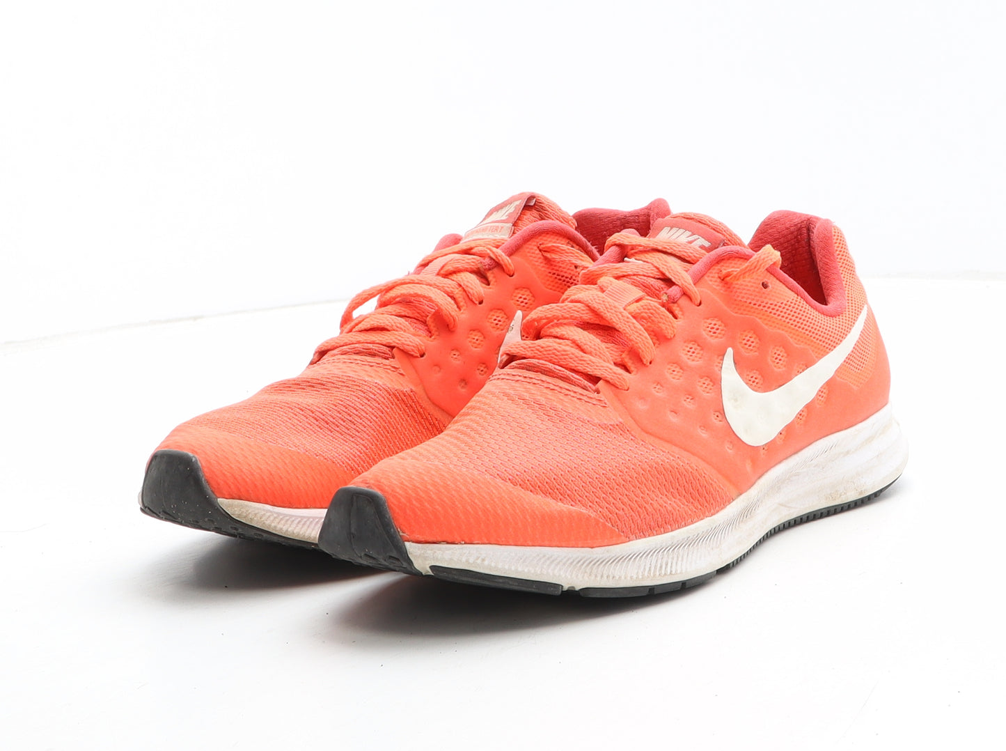 Nike Girls Orange Synthetic Trainer UK 5.5