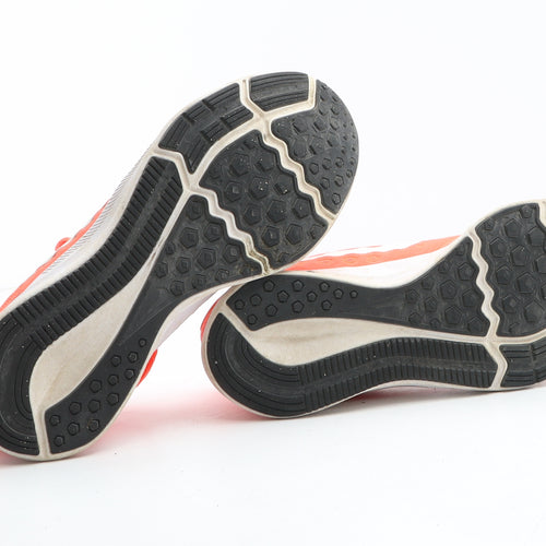 Nike Girls Orange Synthetic Trainer UK 5.5