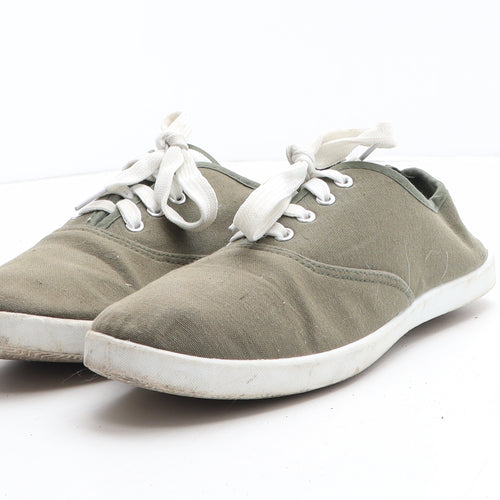 Primark Womens Green Synthetic Trainer Casual UK