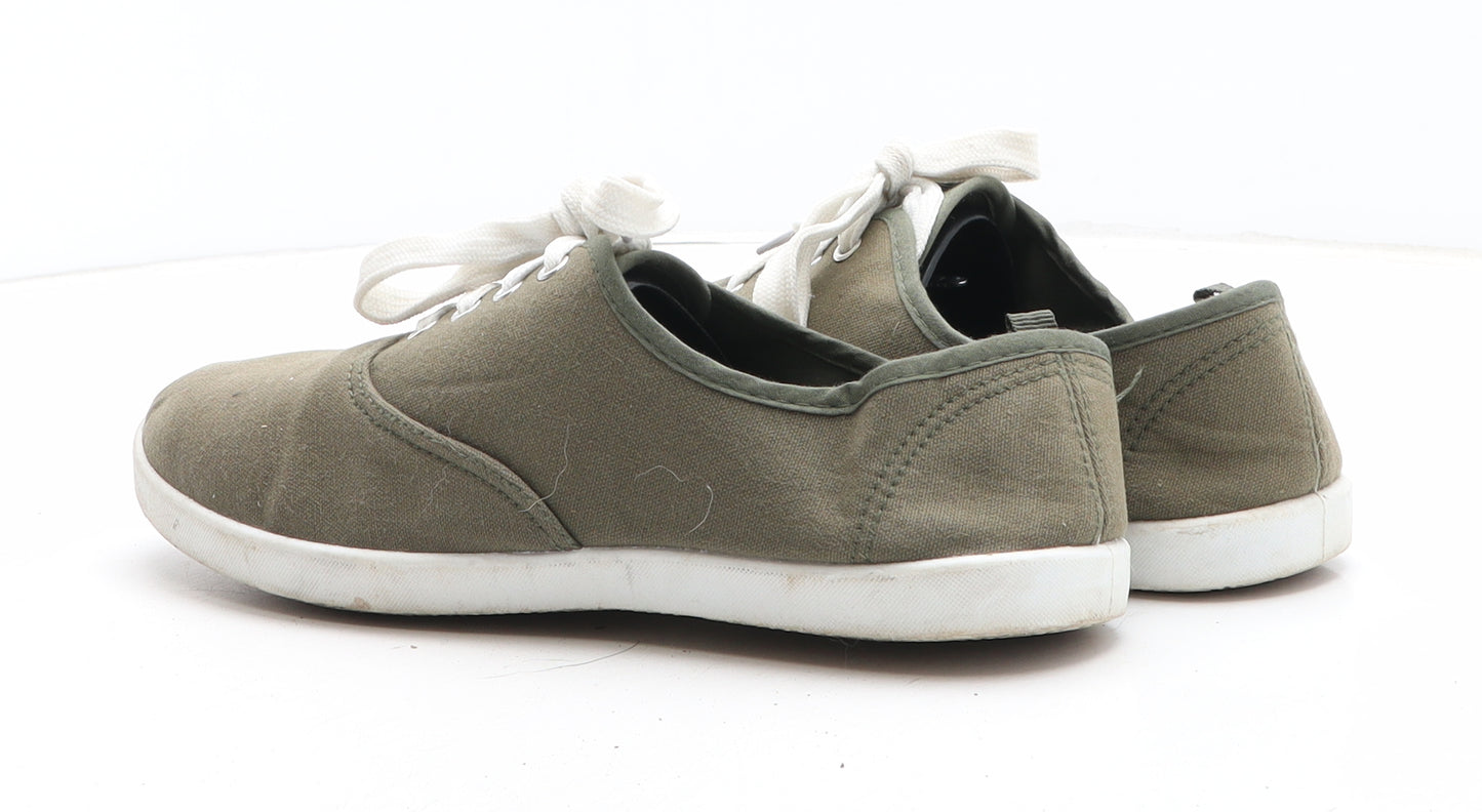 Primark Womens Green Synthetic Trainer Casual UK