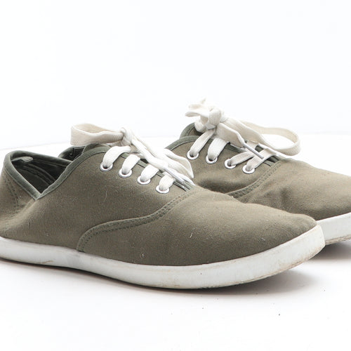 Primark Womens Green Synthetic Trainer Casual UK