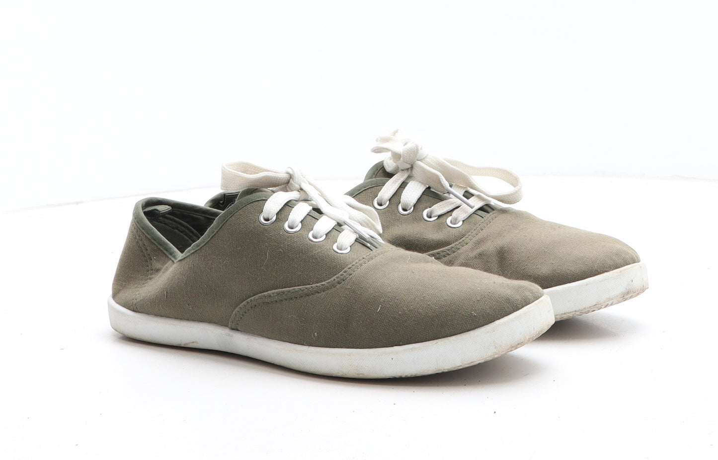 Primark Womens Green Synthetic Trainer Casual UK